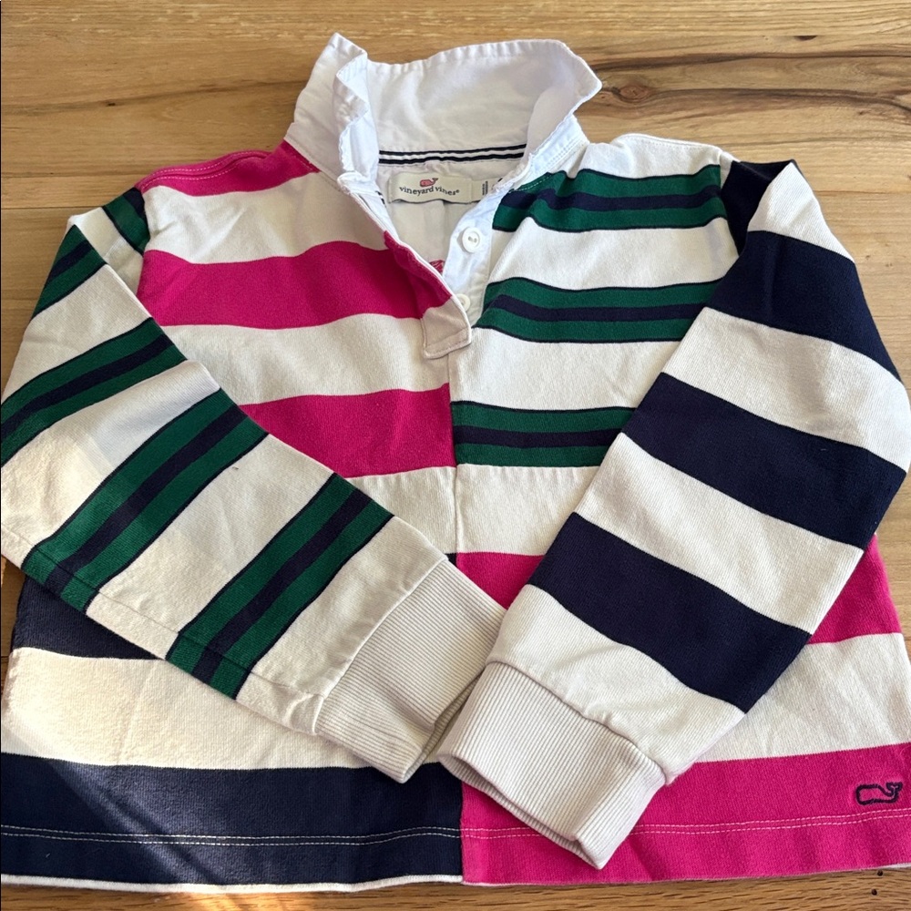 Vineyard Vines girls Multicolor Striped Rugby